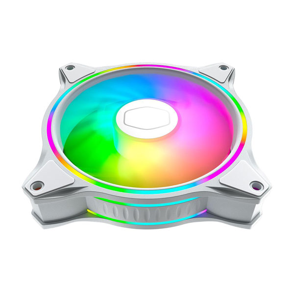 Cooler Master MasterFan MF120 Halo White ARGB Cabinet Fan, Triple Pack